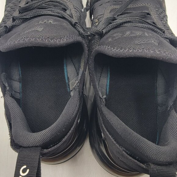 Nike Air Max 270 Mens 11.5 Black White Sneaker Shoes Athletic Comfort AH8050-002
